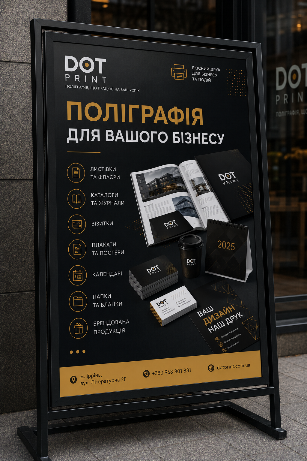 Друк плакатів в Ірпені приклад 2