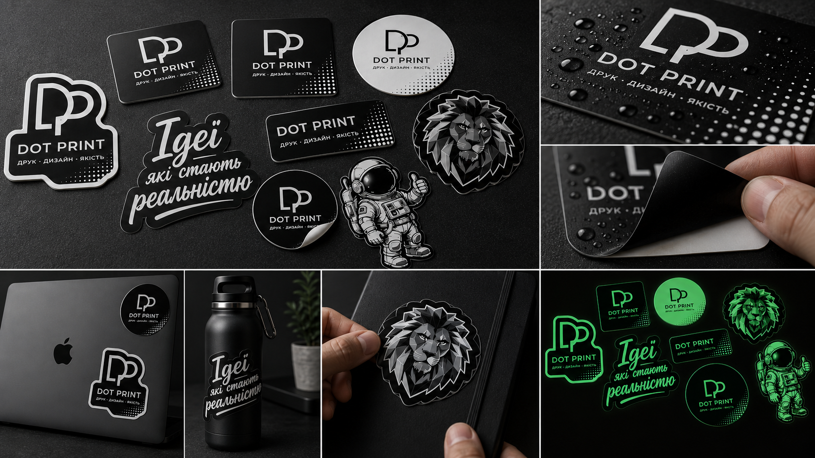 Друк наклейок в Ірпені Dot Print